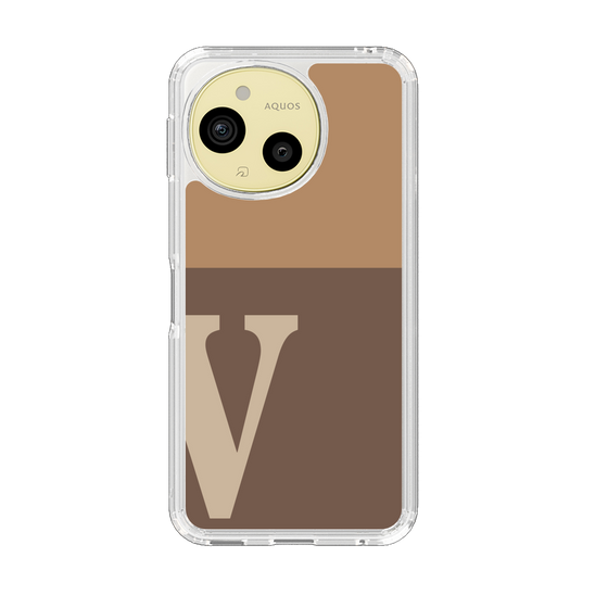 スリムプロテクションケース［ オリジナル - initial two tone - V brown ］