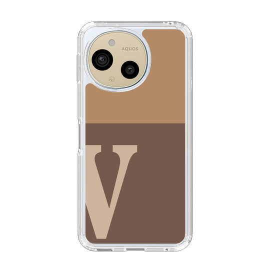 スリムプロテクションケース［ オリジナル - initial two tone - V brown ］