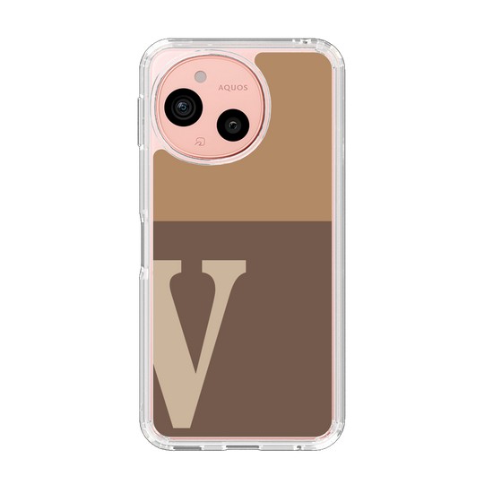スリムプロテクションケース［ オリジナル - initial two tone - V brown ］