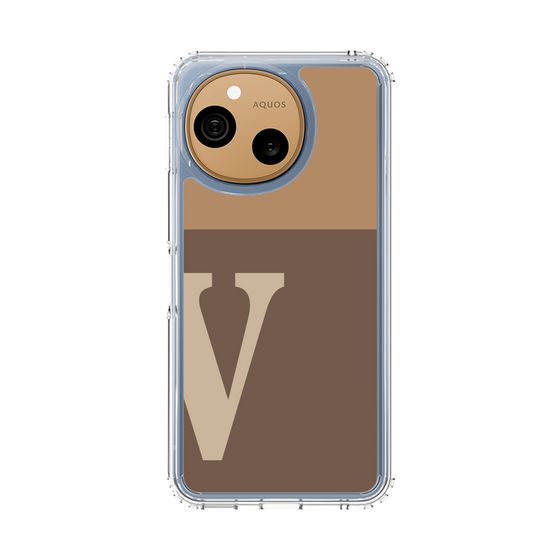 スリムプロテクションケース［ オリジナル - initial two tone - V brown ］