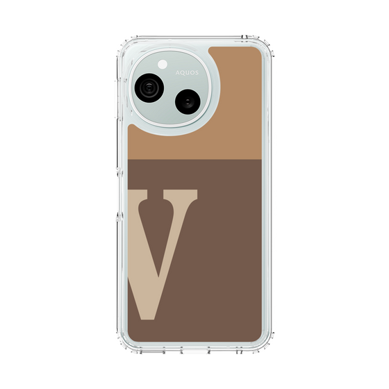 スリムプロテクションケース［ オリジナル - initial two tone - V brown ］