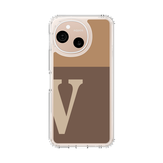 スリムプロテクションケース［ オリジナル - initial two tone - V brown ］