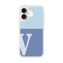 スリムプロテクションケース［ オリジナル - initial two tone - V blue ］