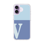 スリムプロテクションケース［ オリジナル - initial two tone - V blue ］