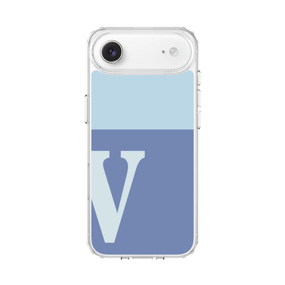スリムプロテクションケース［ オリジナル - initial two tone - V blue ］
