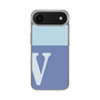 スリムプロテクションケース［ オリジナル - initial two tone - V blue ］