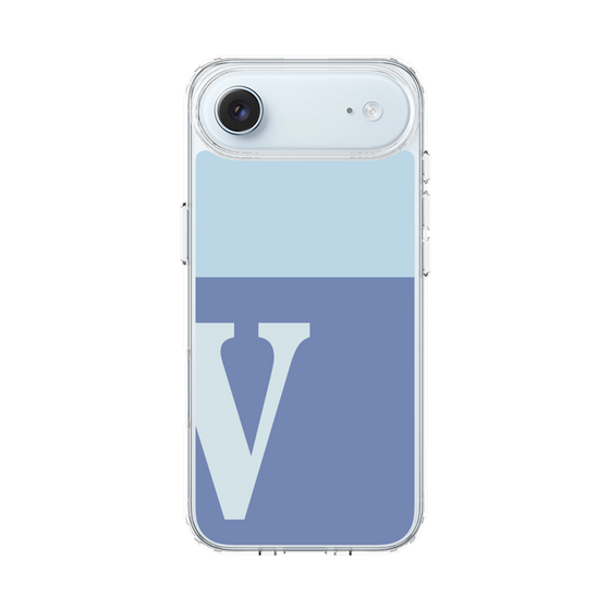 スリムプロテクションケース［ オリジナル - initial two tone - V blue ］