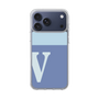 スリムプロテクションケース［ オリジナル - initial two tone - V blue ］
