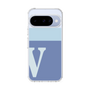 スリムプロテクションケース［ オリジナル - initial two tone - V blue ］