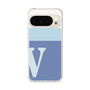 スリムプロテクションケース［ オリジナル - initial two tone - V blue ］