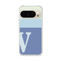 スリムプロテクションケース［ オリジナル - initial two tone - V blue ］