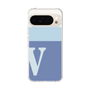 スリムプロテクションケース［ オリジナル - initial two tone - V blue ］
