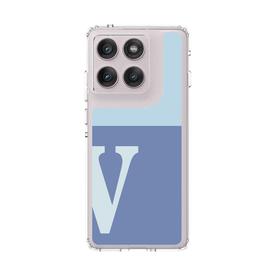 スリムプロテクションケース［ オリジナル - initial two tone - V blue ］