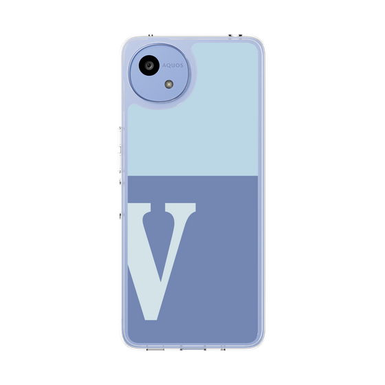 スリムプロテクションケース［ オリジナル - initial two tone - V blue ］