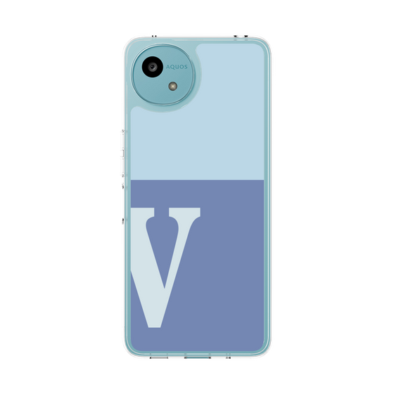 スリムプロテクションケース［ オリジナル - initial two tone - V blue ］