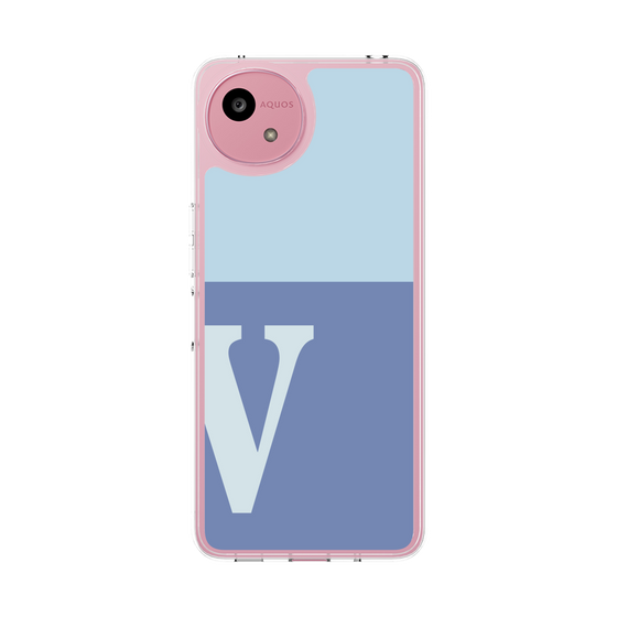 スリムプロテクションケース［ オリジナル - initial two tone - V blue ］