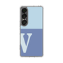 スリムプロテクションケース［ オリジナル - initial two tone - V blue ］
