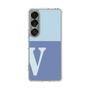 スリムプロテクションケース［ オリジナル - initial two tone - V blue ］