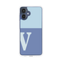 スリムプロテクションケース［ オリジナル - initial two tone - V blue ］