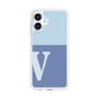 スリムプロテクションケース［ オリジナル - initial two tone - V blue ］