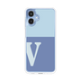 スリムプロテクションケース［ オリジナル - initial two tone - V blue ］