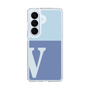 スリムプロテクションケース［ オリジナル - initial two tone - V blue ］