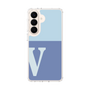 スリムプロテクションケース［ オリジナル - initial two tone - V blue ］