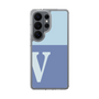 スリムプロテクションケース［ オリジナル - initial two tone - V blue ］