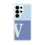 スリムプロテクションケース［ オリジナル - initial two tone - V blue ］