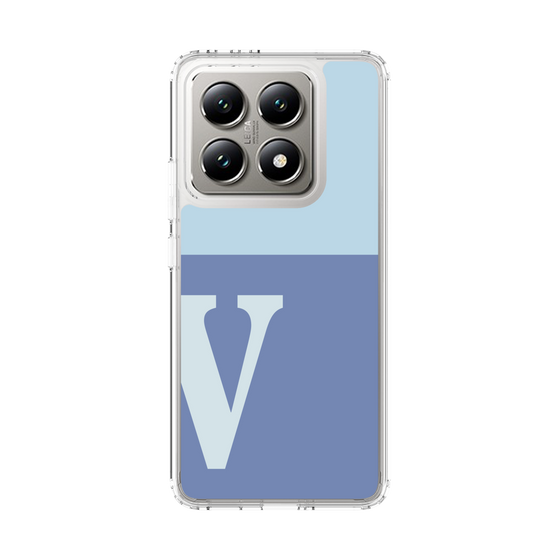 スリムプロテクションケース［ オリジナル - initial two tone - V blue ］