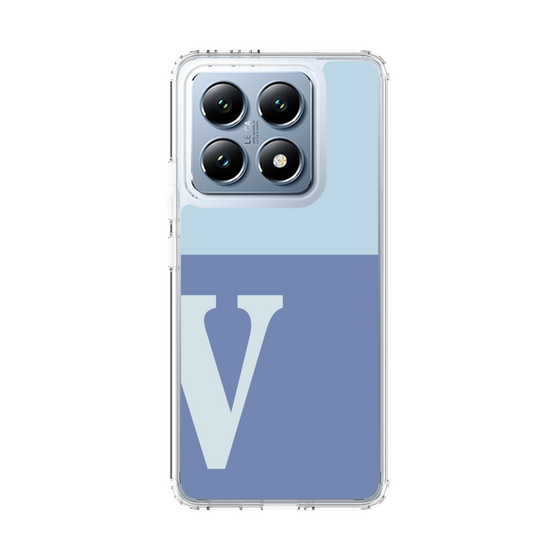 スリムプロテクションケース［ オリジナル - initial two tone - V blue ］