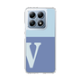 スリムプロテクションケース［ オリジナル - initial two tone - V blue ］