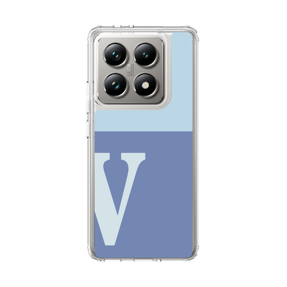 スリムプロテクションケース［ オリジナル - initial two tone - V blue ］