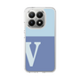 スリムプロテクションケース［ オリジナル - initial two tone - V blue ］