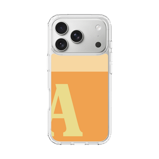 スリムプロテクションケース［ オリジナル - initial two tone - A orange ］