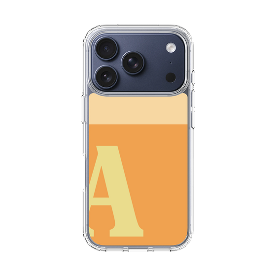 スリムプロテクションケース［ オリジナル - initial two tone - A orange ］