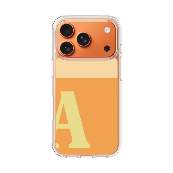 スリムプロテクションケース［ オリジナル - initial two tone - A orange ］
