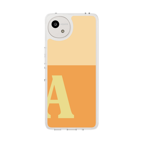 スリムプロテクションケース［ オリジナル - initial two tone - A orange ］