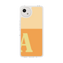 スリムプロテクションケース［ オリジナル - initial two tone - A orange ］