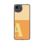 スリムプロテクションケース［ オリジナル - initial two tone - A orange ］