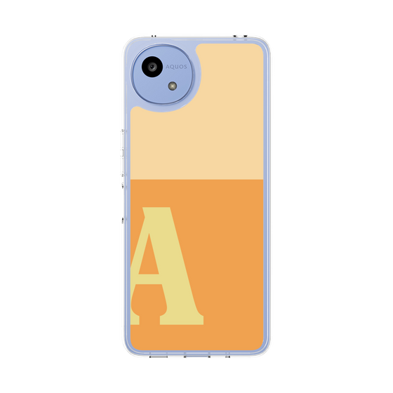スリムプロテクションケース［ オリジナル - initial two tone - A orange ］