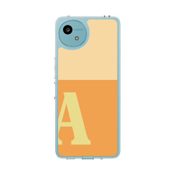 スリムプロテクションケース［ オリジナル - initial two tone - A orange ］