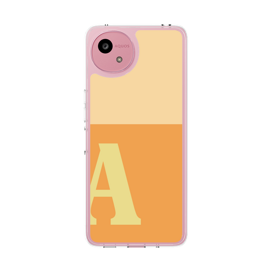 スリムプロテクションケース［ オリジナル - initial two tone - A orange ］
