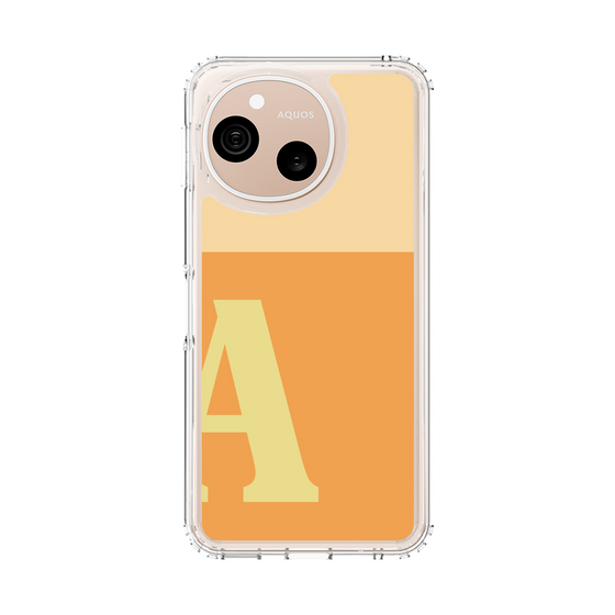 スリムプロテクションケース［ オリジナル - initial two tone - A orange ］