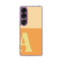 スリムプロテクションケース［ オリジナル - initial two tone - A orange ］