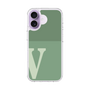 スリムプロテクションケース［ オリジナル - initial two tone - V green ］