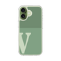 スリムプロテクションケース［ オリジナル - initial two tone - V green ］