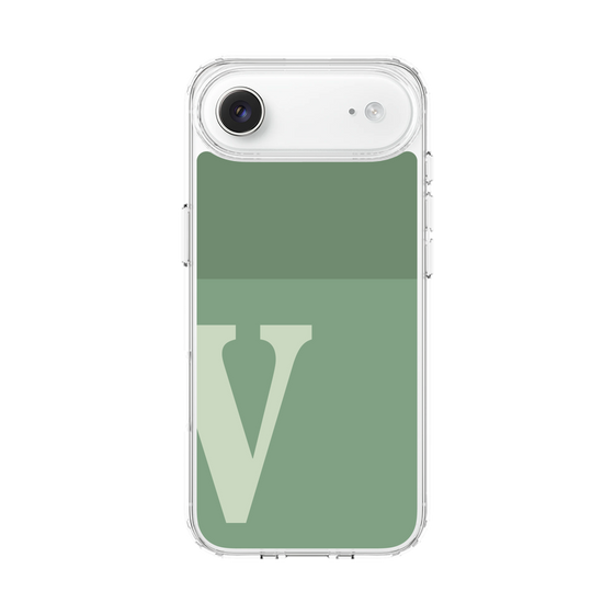 スリムプロテクションケース［ オリジナル - initial two tone - V green ］