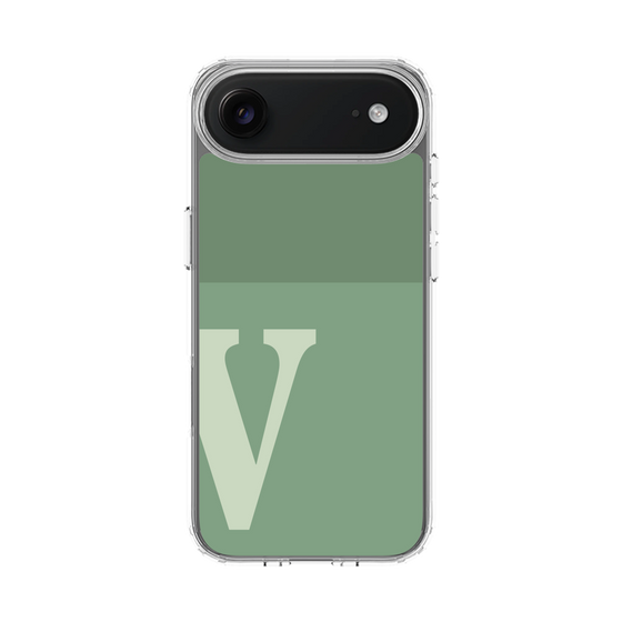 スリムプロテクションケース［ オリジナル - initial two tone - V green ］