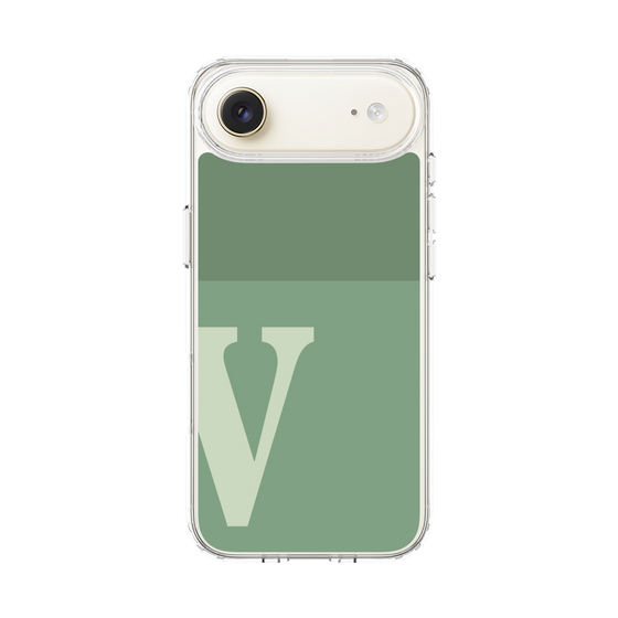 スリムプロテクションケース［ オリジナル - initial two tone - V green ］